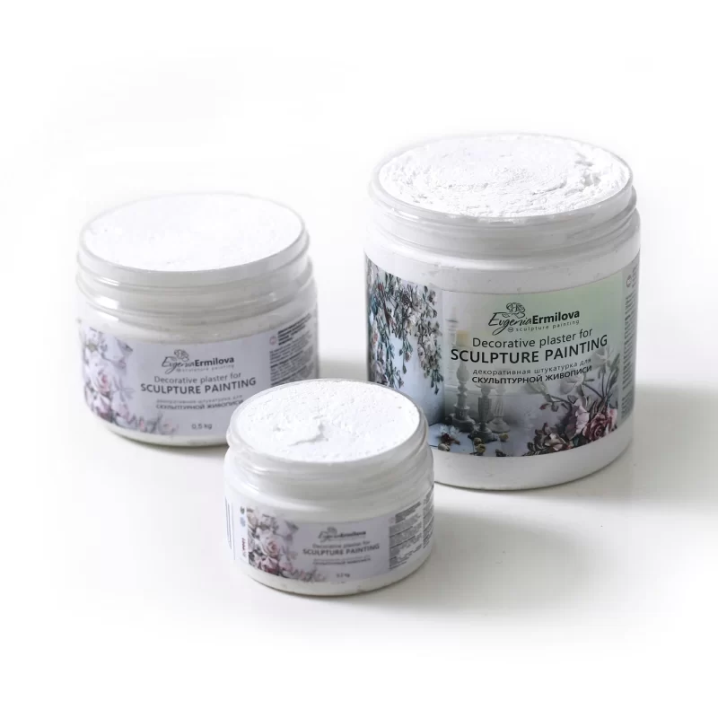 Decorative plaster for sculpture painting White 0.9 Kg