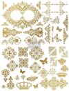 Redesign Gold Transfer - Gilded Baroque Scrollwork