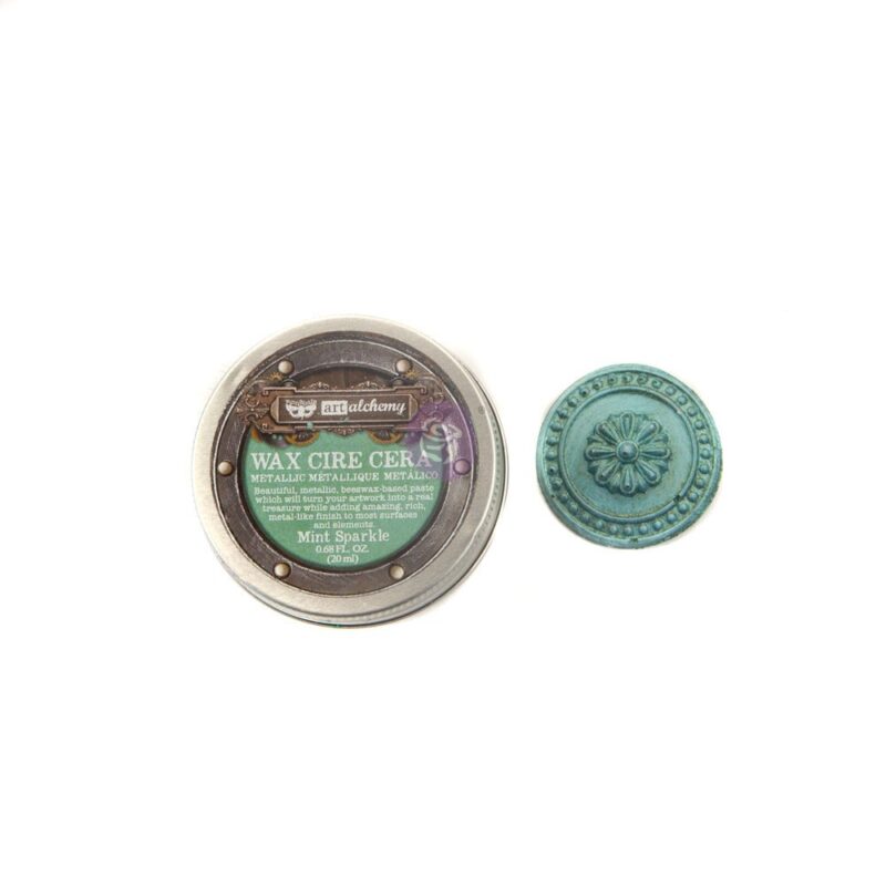 Finnabair Metallique Wax - Mint Sparkle