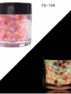 Luminous Flakes Sequince Neon (Crystal Baby Pink) Glow In Dark
