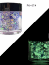 Luminous Flakes Sequince Neon (Violet) Glow In Dark