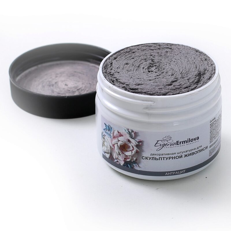 Decorative plaster for sculpture painting "Anthracite" 0.5 Kg