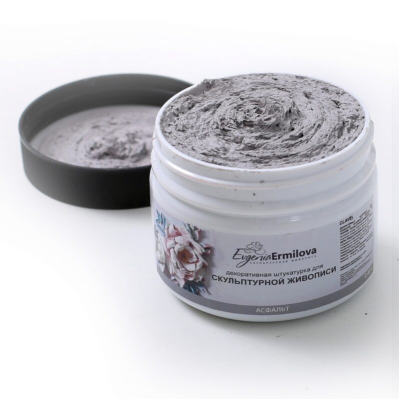 Decorative plaster for sculpture painting "Asphalt" 0.5 Kg