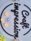 Transperent Acrylic Circle  beads
