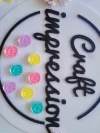 Transperent Acrylic Smile beads