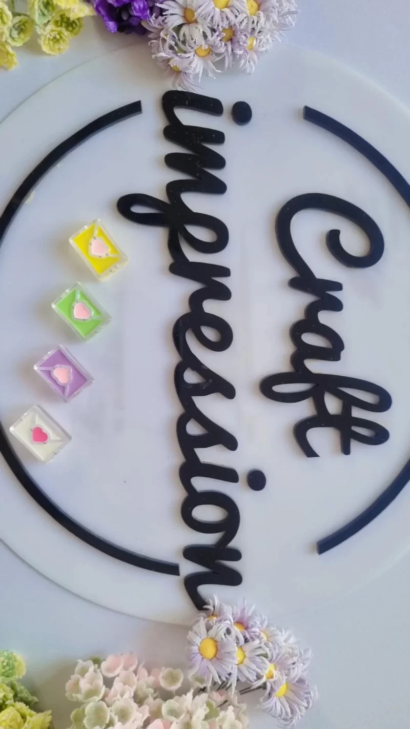 Transperent Acrylic Message  beads