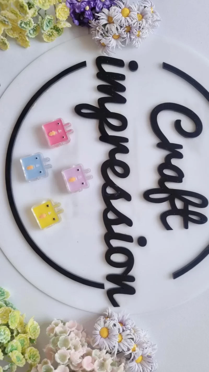 Transperent Acrylic Rabbit  beads