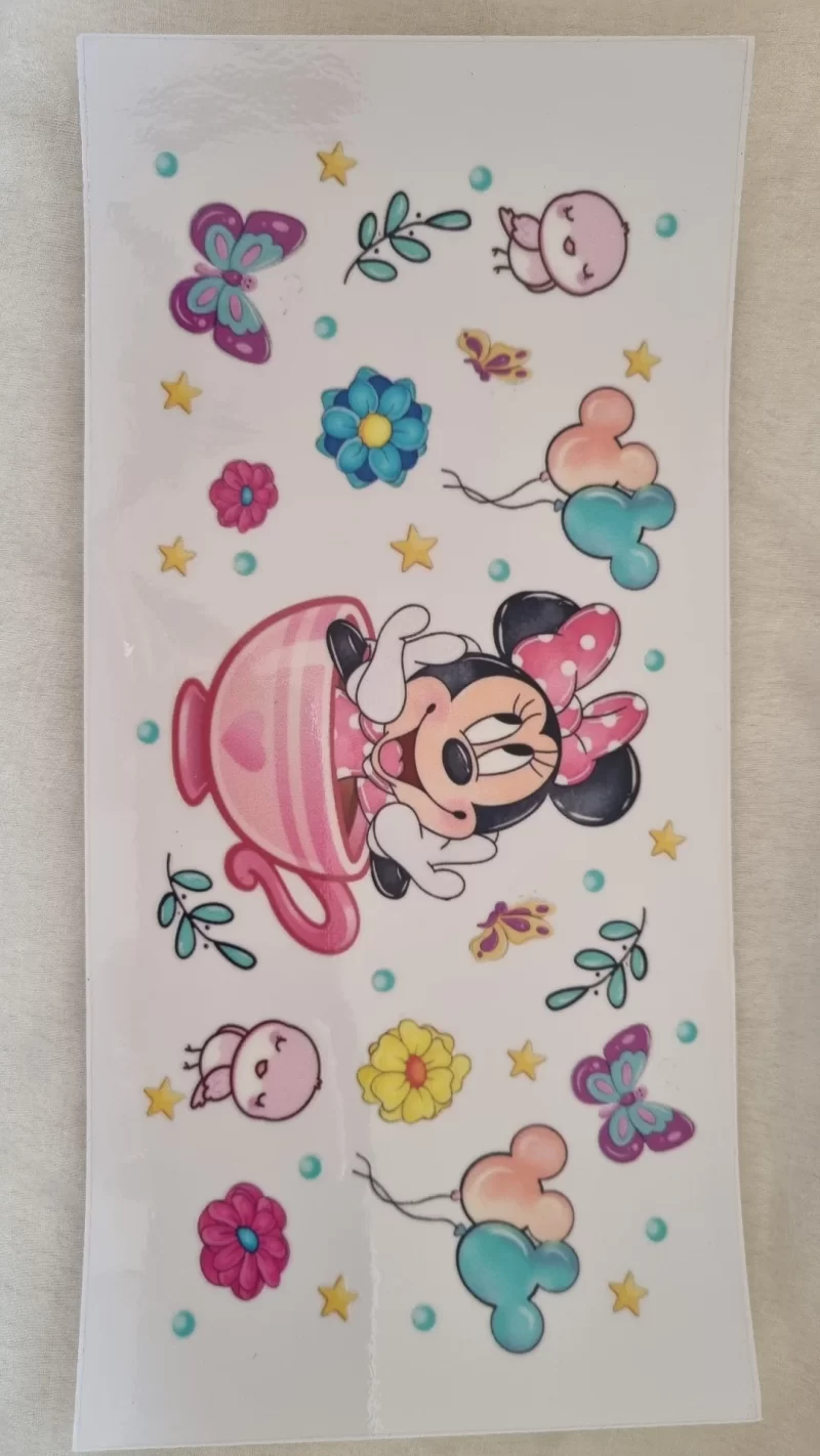 Waterproof Cup wraps Transfer Stickers Mini Mouse