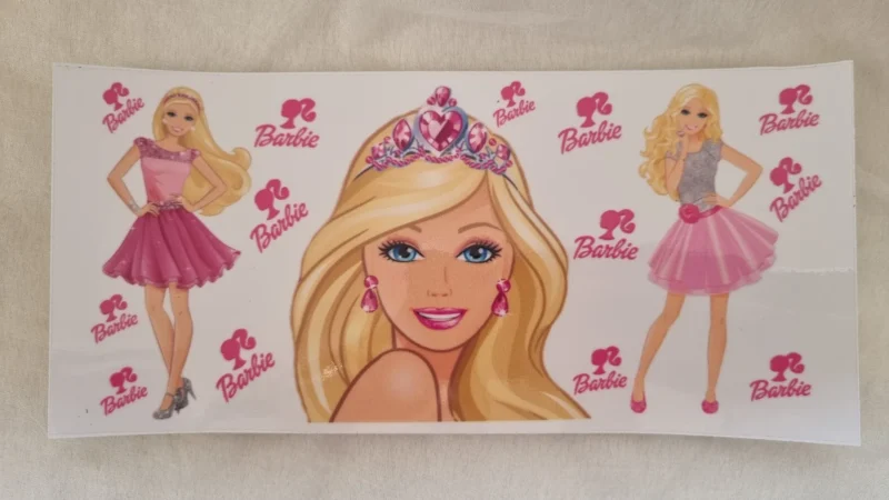 Waterproof Cup wraps Transfer Stickers Barbie