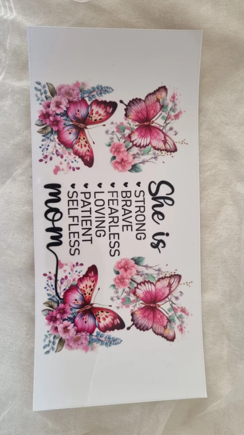 Waterproof Cup wraps Transfer Stickers Mom