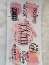 Waterproof Cup wraps Transfer Stickers Walk By Faith