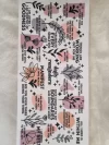 Waterproof Cup wraps Transfer Stickers Daily Reminder
