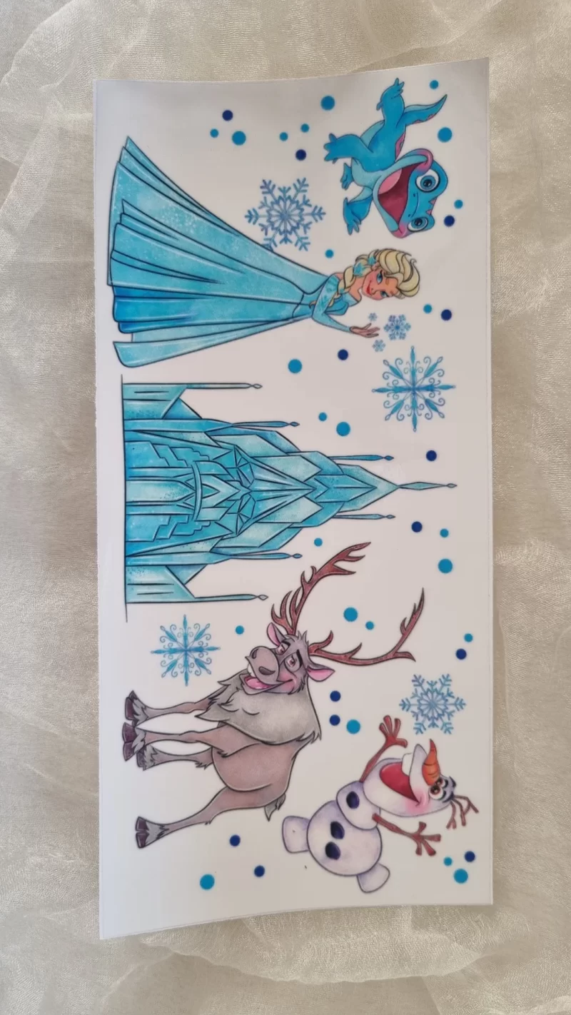 Waterproof Cup wraps Transfer Stickers Frozen