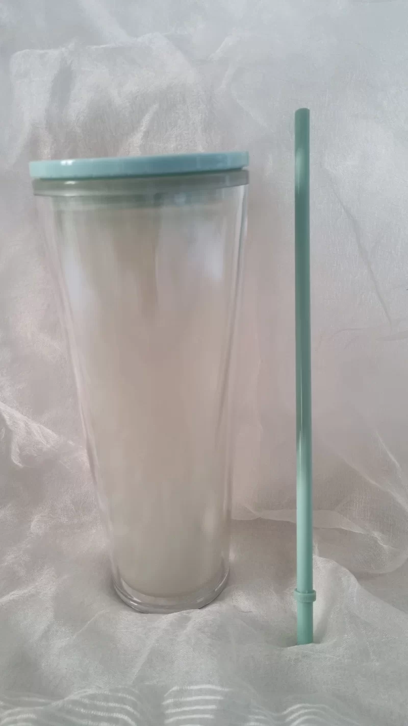 Glow in Dark Portable Cup With Straw 24oz