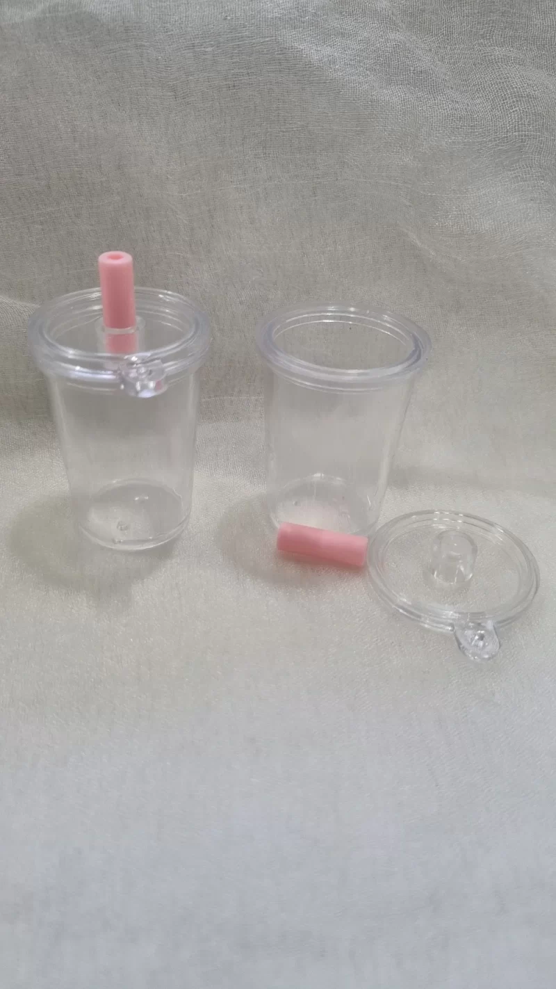 Mini Cup Keychain Flat Lid  3.5 Cm