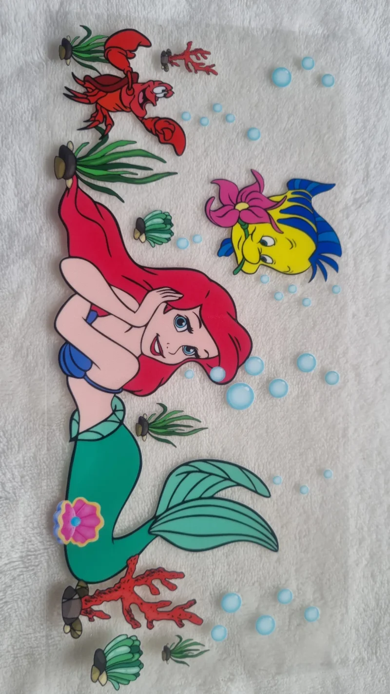 Waterproof Cup wraps Transfer Stickers Mermade & Sebastian