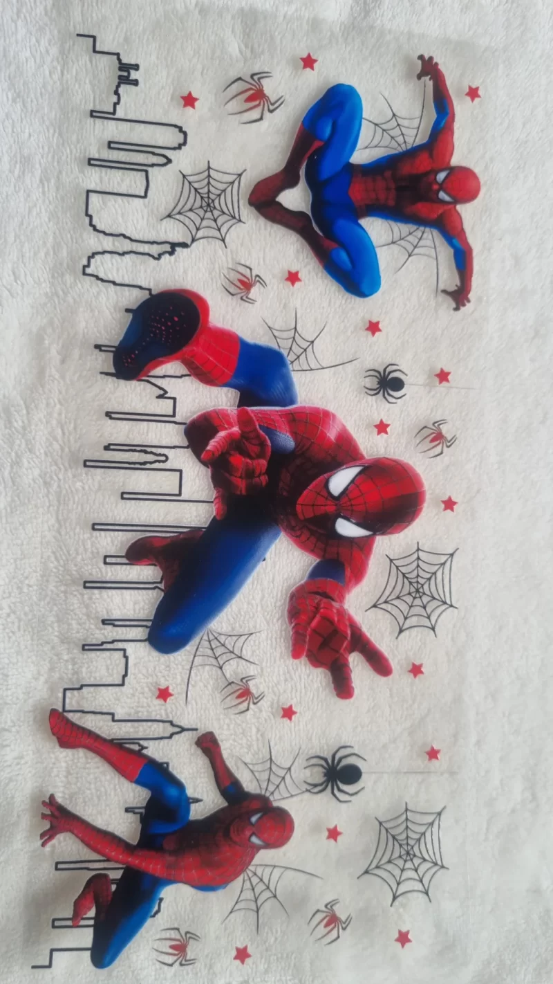 Waterproof Cup wraps Transfer Stickers Web Spider Man