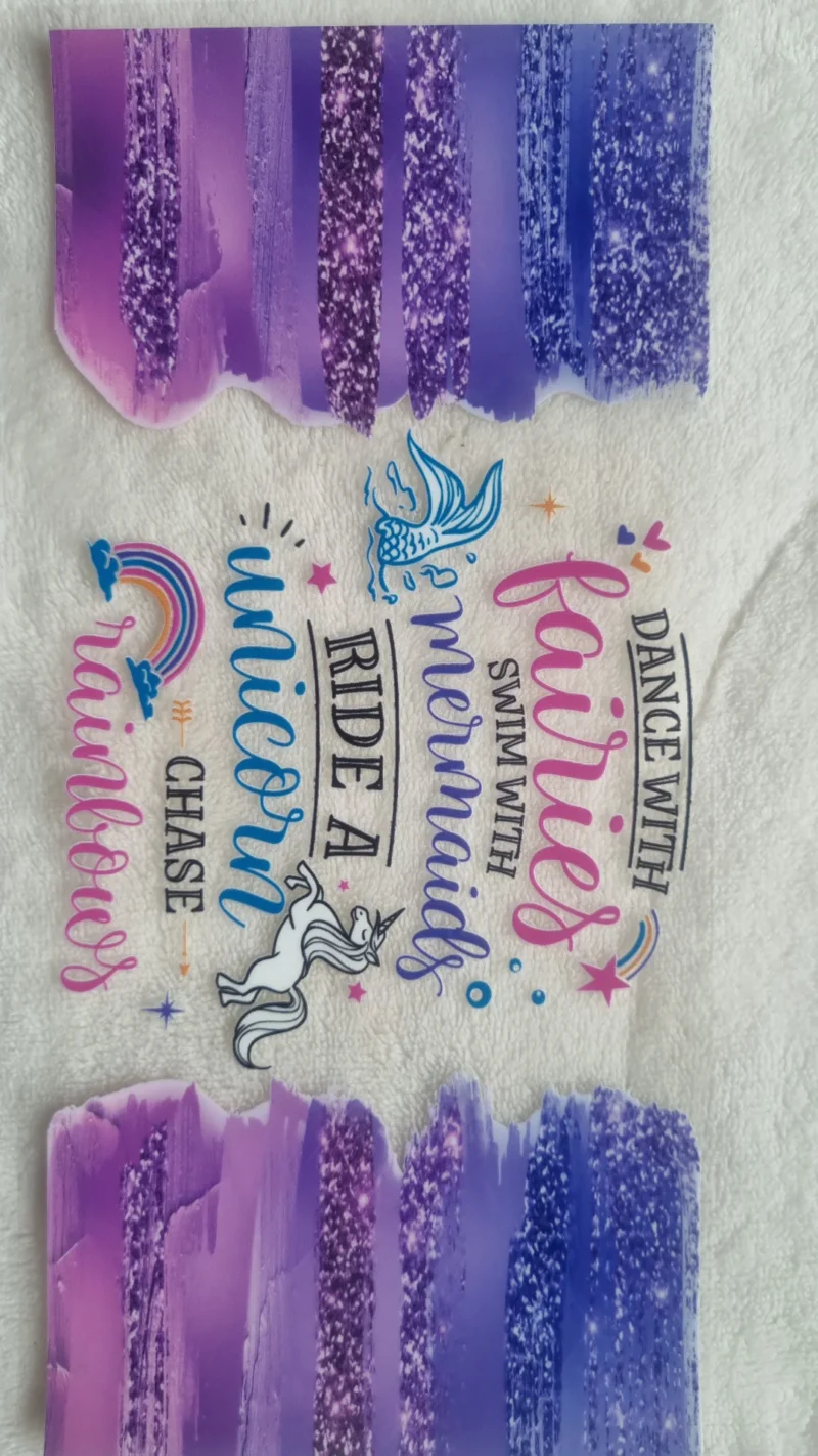 Waterproof Cup wraps Transfer Stickers Dance With Fairies