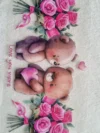 Waterproof Cup wraps Transfer Stickers Love You More Taddy