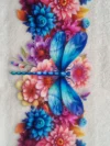 Waterproof Cup wraps Transfer Stickers Flowers & Dragenfly