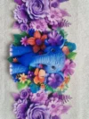 Waterproof Cup wraps Transfer Stickers Elephant With Flowers