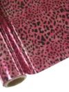 Leopard - Pink Foil - Roll (12 - inch 3 ft) Pink  / Animal  Print