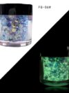 Luminous Flakes Sequince Neon (Iris Blue) Glow In Dark