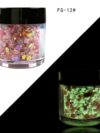 Luminous Flakes Sequince Neon (Glitter Hot Red) Glow In Dark