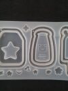 Micky-Bunny Shaker Keychain Silicone Mold Epoxy Resin/UV Resin Making Craft