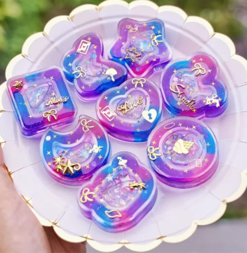Star Moon Shaker Keychain Mold - Image 3