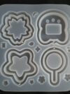 Flower-Star-Candy Shaker Keychain Mold