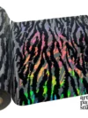 Wild Child Hologram Foil - Roll (12 - inch x 3ft ) Silver / Animal Print