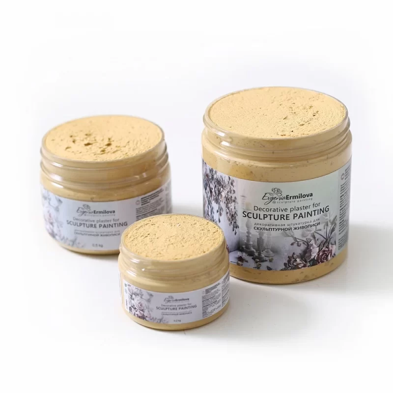 Decorative plaster for sculpture painting "Curry" 0.5 kg