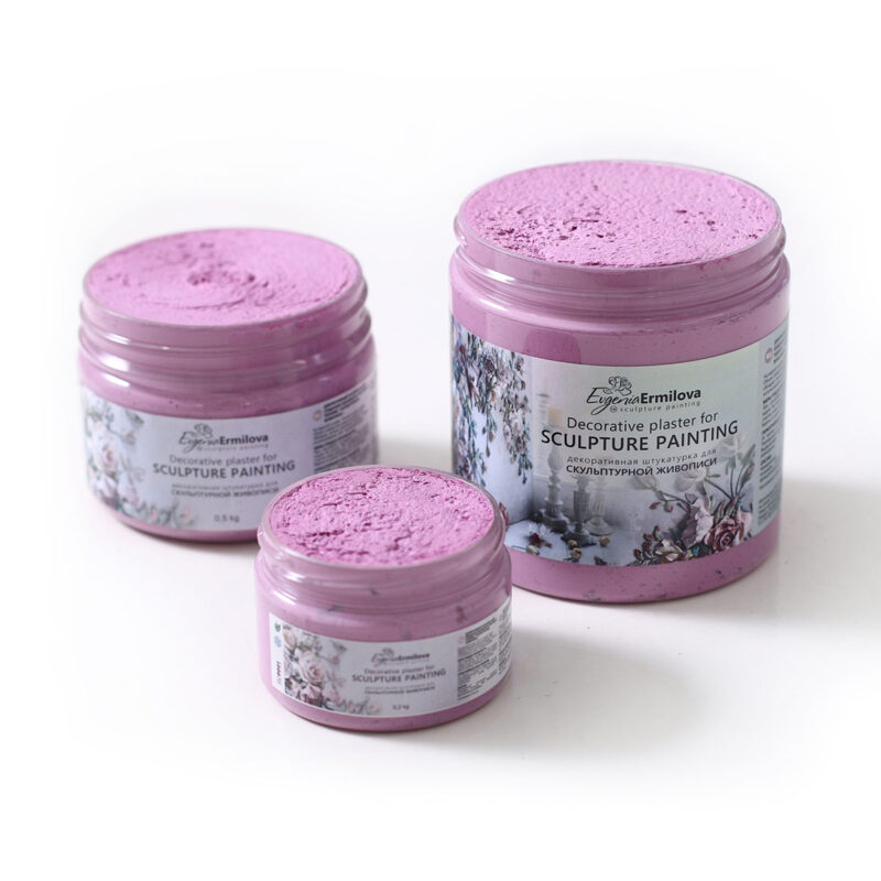 Decorative plaster for sculpture painting "Orchid" 0.5 Kg