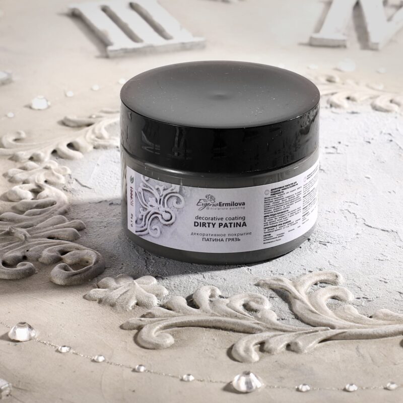 Decorative and finishing coatings for sculptural painting - Dirty Patina "Mud" / 100 grams