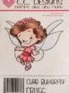 Cutie Butterfly Rubber Stamp